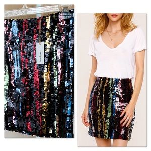 HEARTLOOM Sequin Dean Mini Skirt Multi 🎉HP Size XS